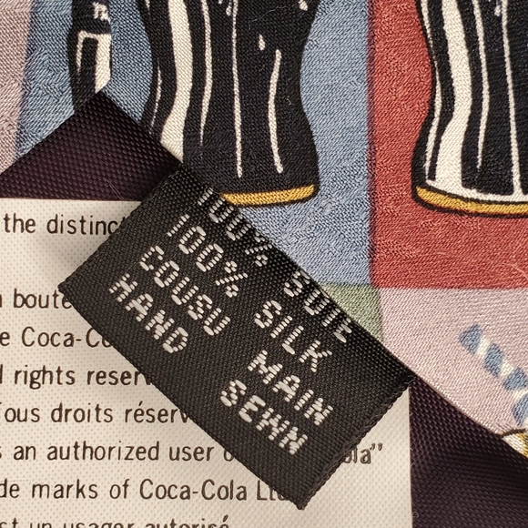 Vintage Coca Cola Silk Neck Tie - Picture 5 of 6